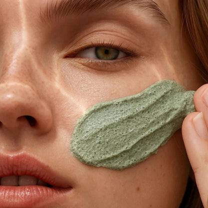 Holy Basil® Mascarilla limpiadora profunda con burbujas + Cepillo exfoliante