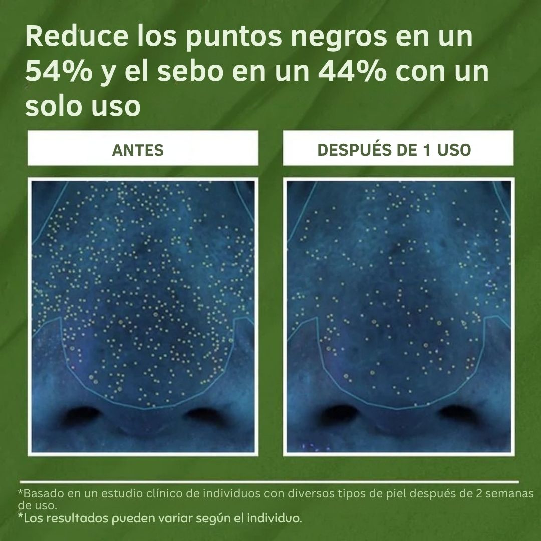 Holy Basil® Mascarilla limpiadora profunda con burbujas + Cepillo exfoliante